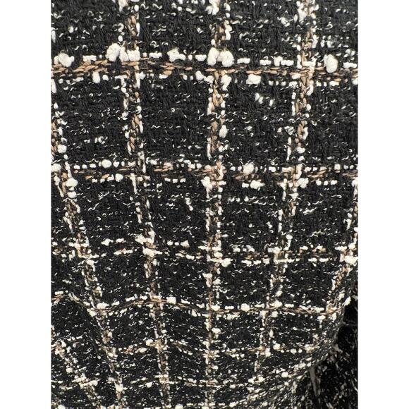 Abercrombie & Fitch Women’s Black Tweed Coat Size Medium NWT - Picture 6 of 8